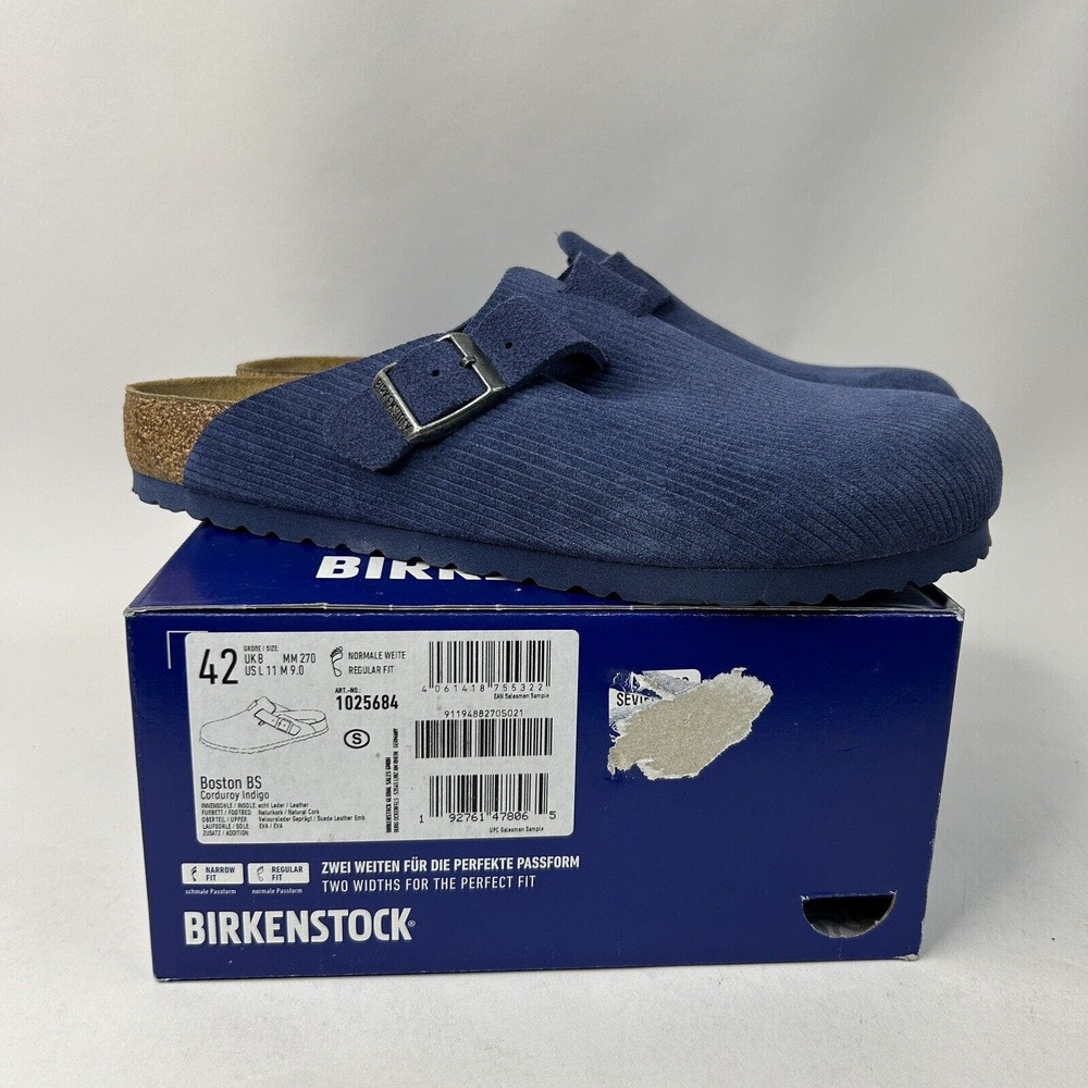 Birkenstock Boston “Corduroy Indigo” 2024